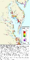 Chesapeake Bay, 50-cm contour interval  with nontidal wetlands
