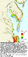 Chesapeake Bay, 1-meter contour