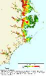 North Carolina, 1-meter contour, using LIDAR