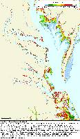 Virginia 50-cm contour with nontidal wetlands